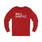 Well Sheeyit Long Sleeve Tee Long-sleeve The Cinchy Cowgirl - Print S Red