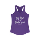Dog Mom of the Freakin' Year Racerback Tank tcc graphic tee Printify XS Solid Purple Rush 
