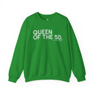 Queen Of The 5D Fleece Pullover Sweatshirt The Cinchy Cowgirl - Print S Irish Green
