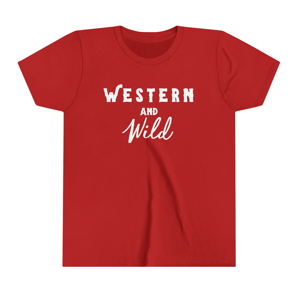 Western & Wild Youth Tee Red