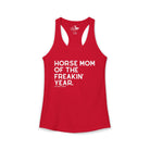 Horse Mom of the Freakin' Year Tank Top graphic tank The Cinchy Cowgirl - Print XS Solid Red