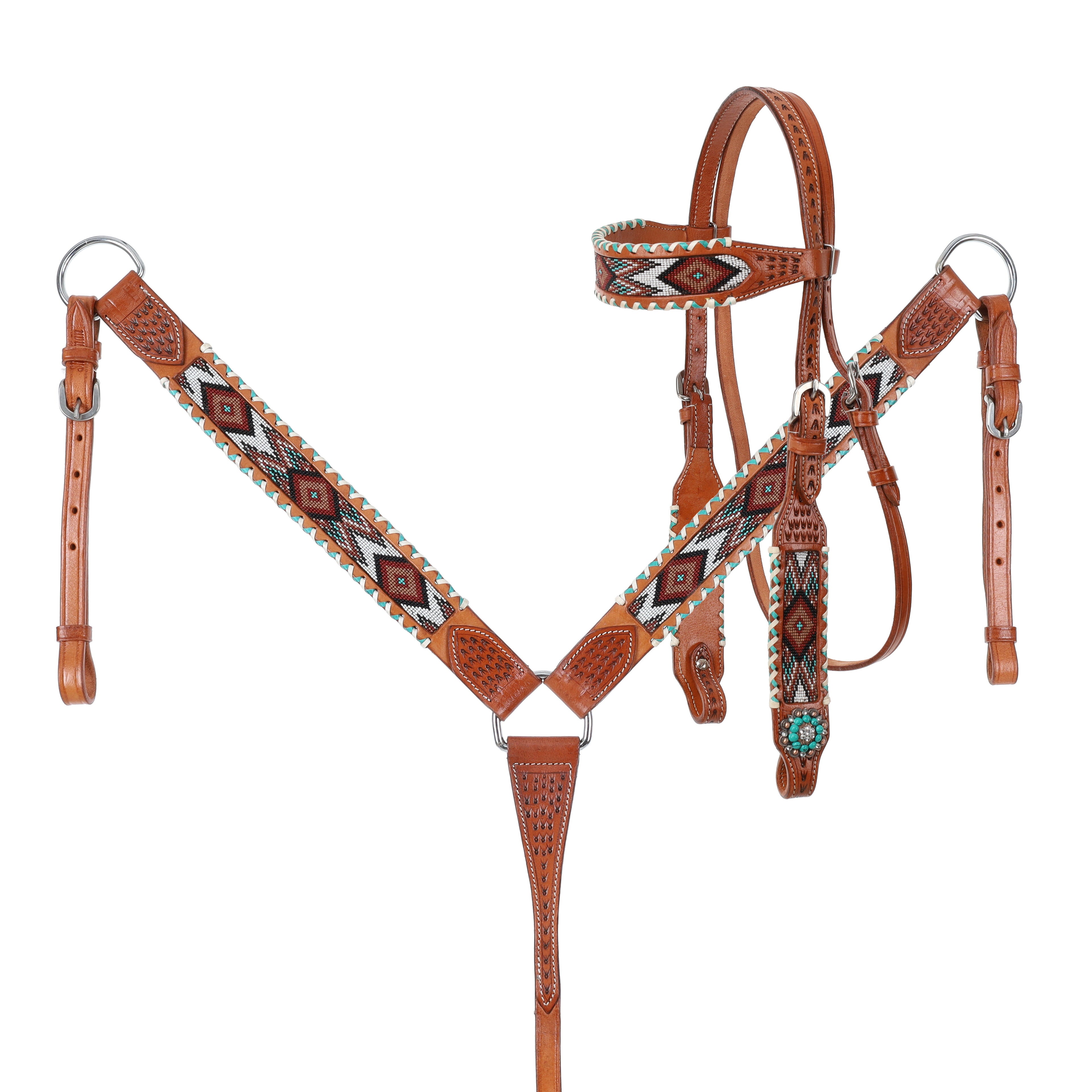 Kaleidoscope Browband Headstall and Breastcollar Set headstall set Shiloh