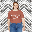 Painted & Poised Short Sleeve Tee Horse Color Shirt Printify   