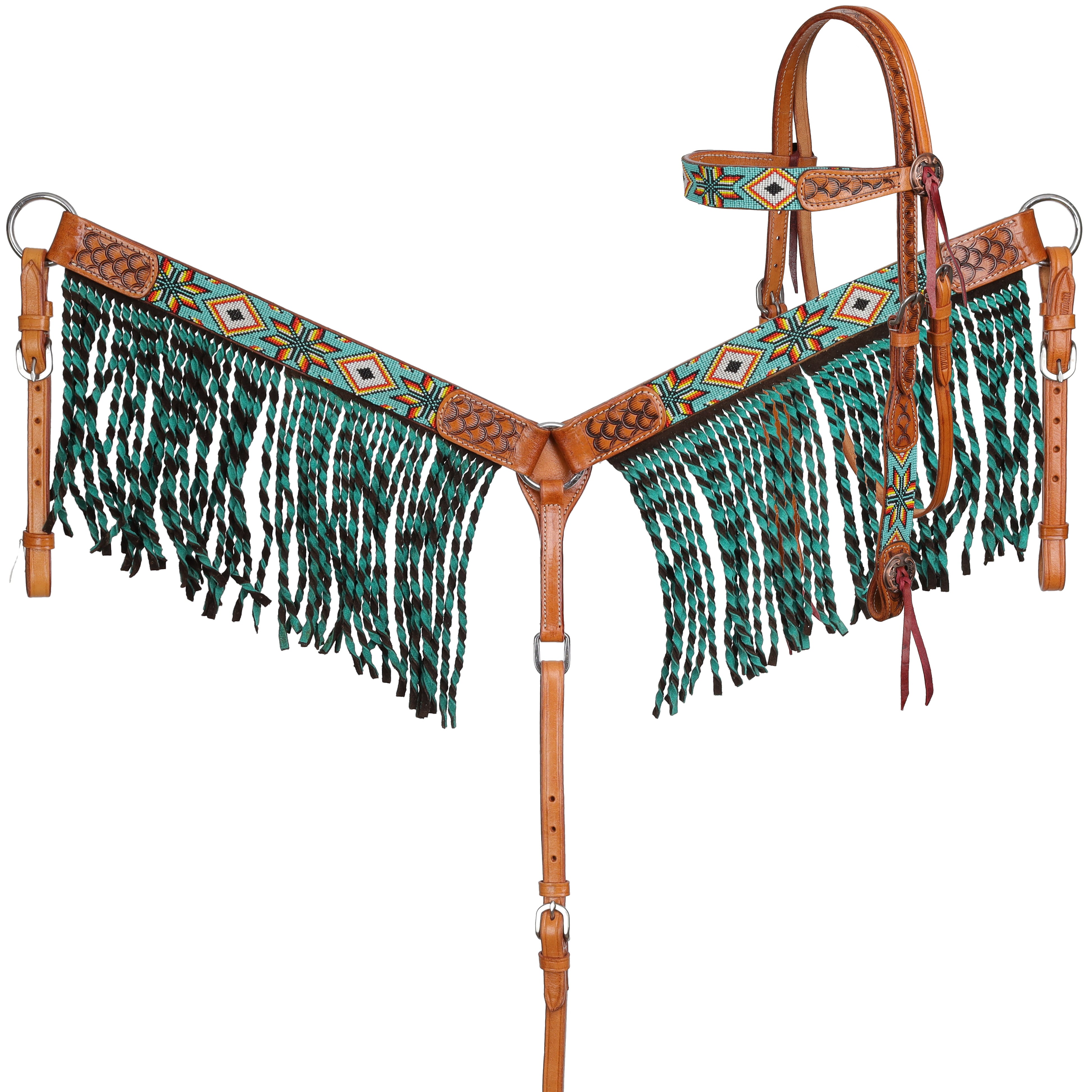 Sunfire Mesa Beaded Browband Headstall and Breast Collar Set headstall set Shiloh