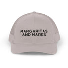 Embroidered Margaritas and Mares Trucker Hat Embroidered TCC Hat The Cinchy Cowgirl - Print Silver