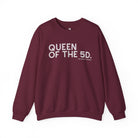 Queen Of The 5D Fleece Pullover Sweatshirt The Cinchy Cowgirl - Print S Maroon