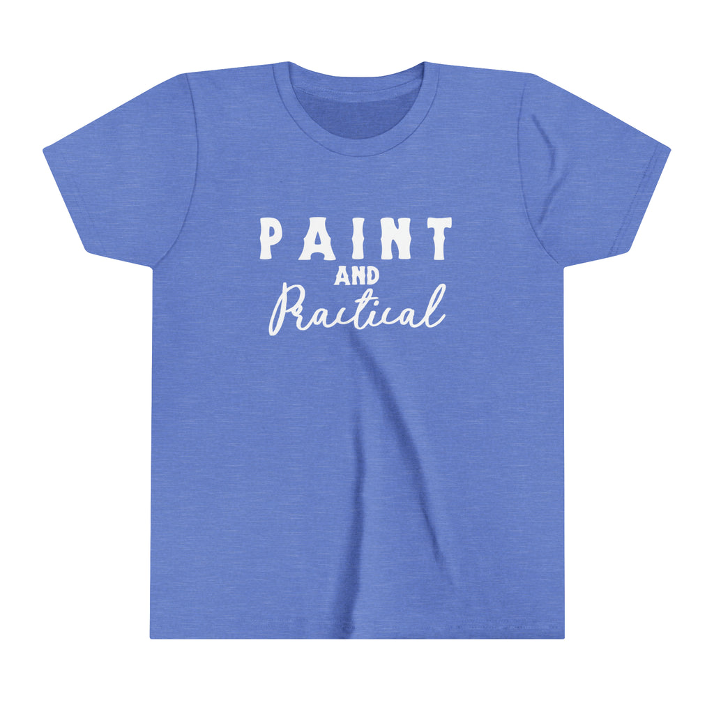 Paint & Practical Youth Tee Blue