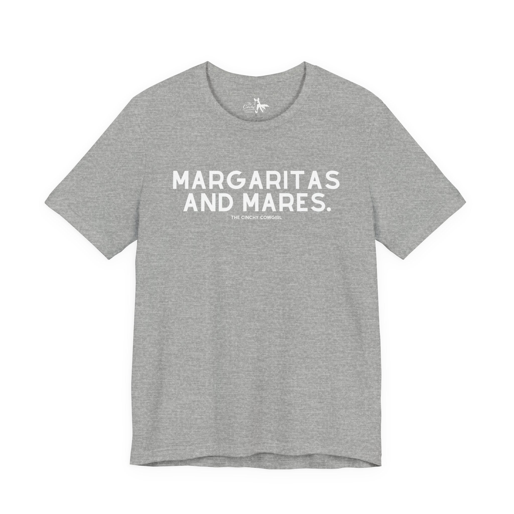 Margaritas & Mares Short Sleeve Tee T-Shirt The Cinchy Cowgirl - Print Athletic Heather XS