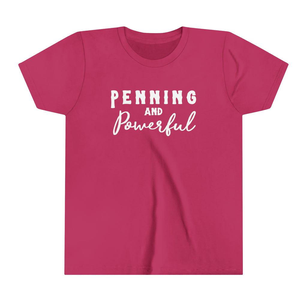 Penning & Powerful Youth Tee Berry
