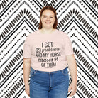 Horse Problems Short Sleeve Tee tcc graphic tee Printify   