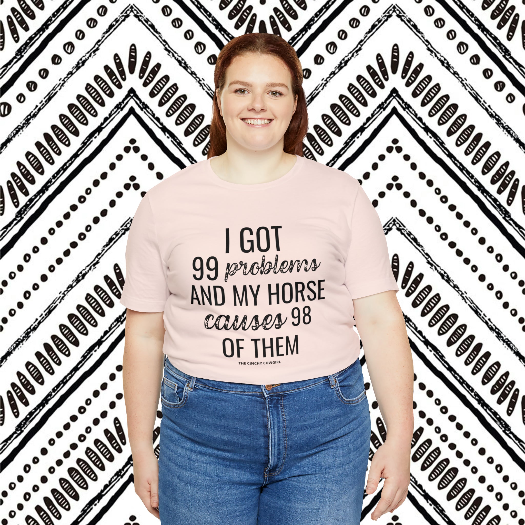 Horse Problems Short Sleeve Tee tcc graphic tee Printify   