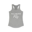 Palomino & Pissy Racerback Tank Horse Color Shirts Printify XS Heather Grey 