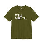 Well Sheeyit Short Sleeve Tee Graphic Tee The Cinchy Cowgirl - Print Olive XS
