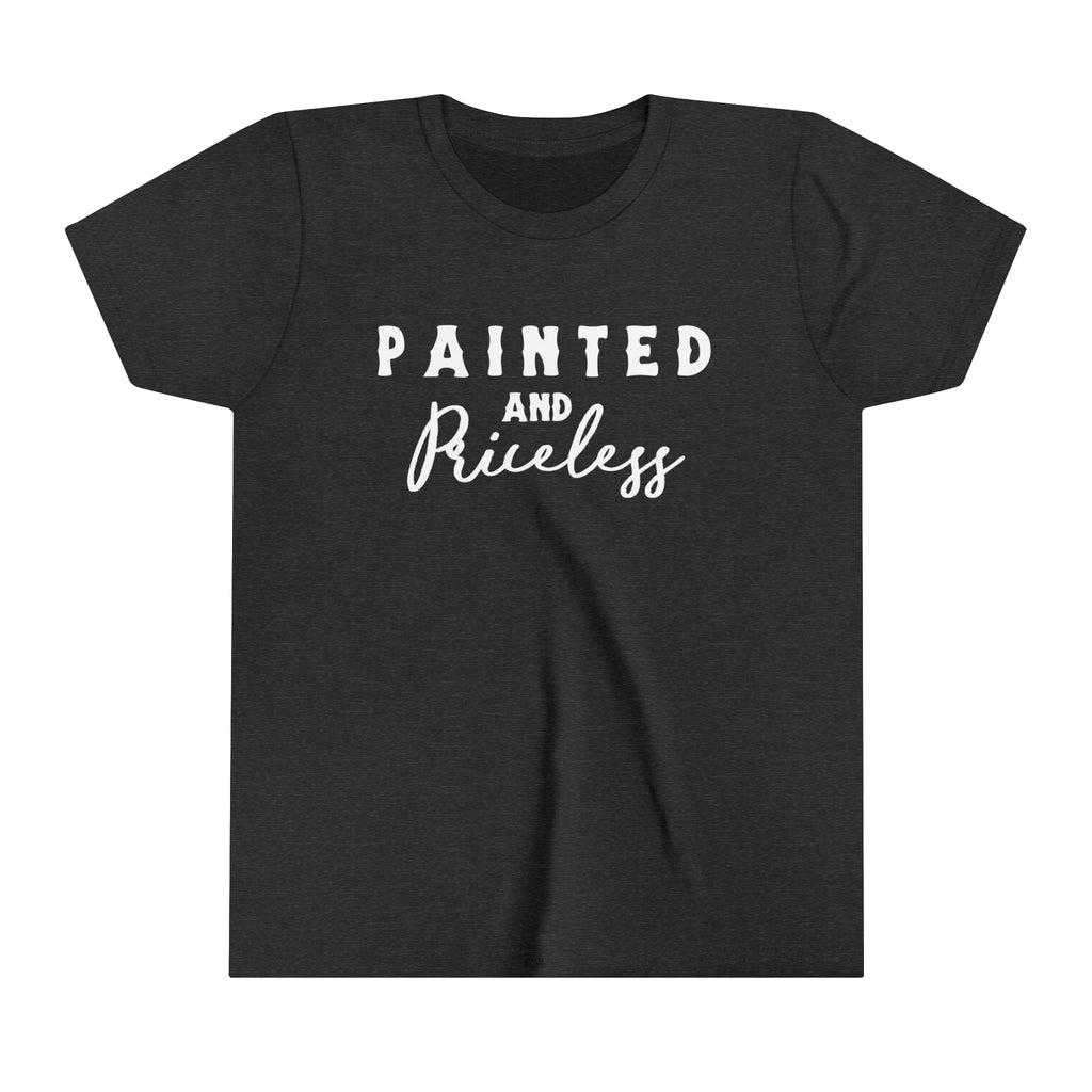 Painted & Priceless Youth Tee Dark Grey