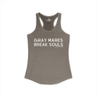 Gray Mares Break Souls Tank Top Tank Top The Cinchy Cowgirl - Print XS Solid Warm Gray