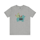 Turquoise Cactus Corgi Short Sleeve Graphic Tee [Multiple Colors] T-Shirt Printify Athletic Heather XS