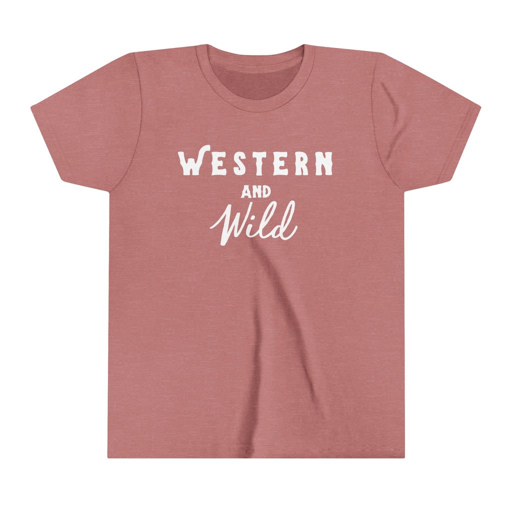 Western & Wild Youth Tee Mauve