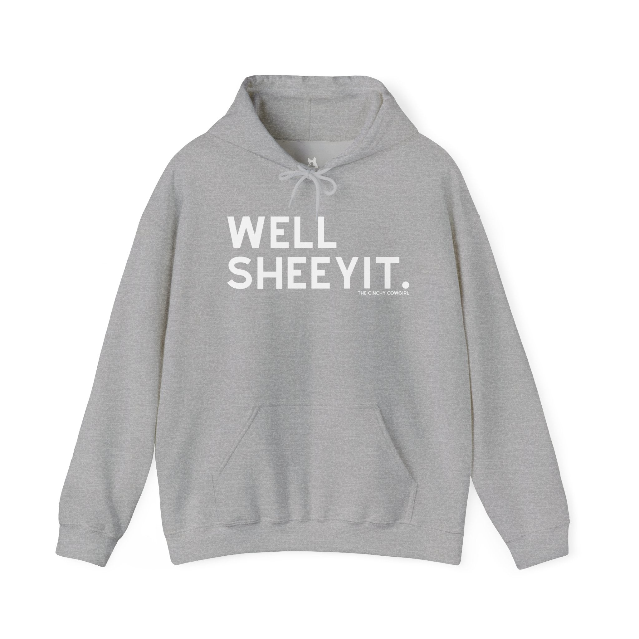 Well Sheeyit Hoodie Hoodie The Cinchy Cowgirl - Print Sport Grey S