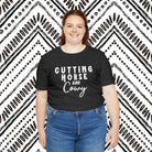 Cutting Horse & Cowy Short Sleeve Tee Horse Riding Discipline Tee Printify   