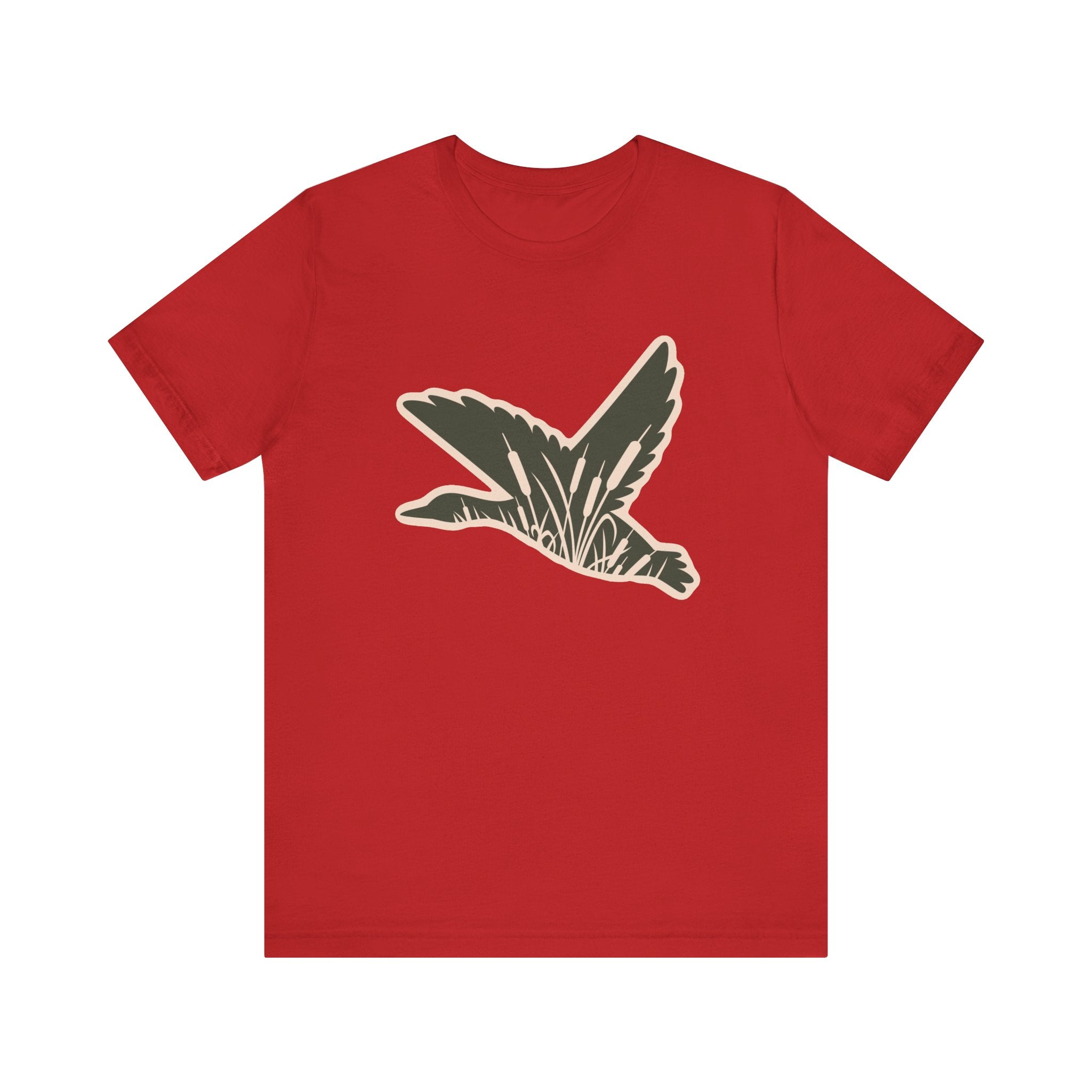 Green Duck Short Sleeve Tee (Available In 14 Colors) T-Shirt The Cinchy Cowgirl - Print Red XS