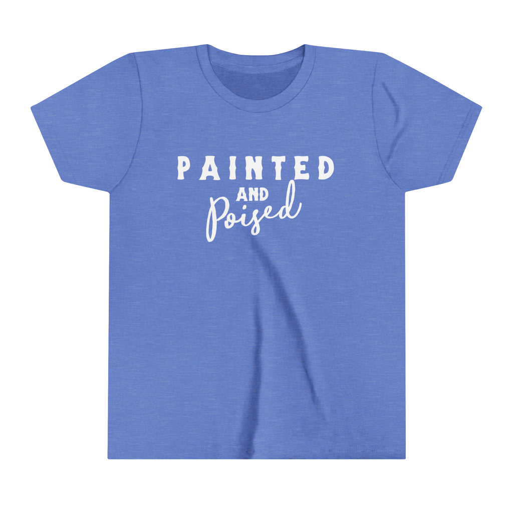 Painted & Poised Youth Tee Blue