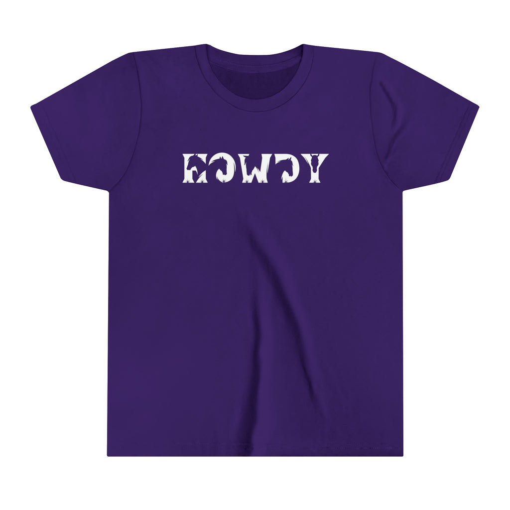 Howdy Youth Short Sleeve Tee Purple