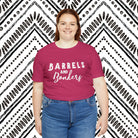 Barrels & Bonkers Short Sleeve Tee Horse Riding Discipline Tee Printify   