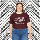 Mounted Shooting & Marvelous Short Sleeve Tee Horse Riding Discipline Tee Printify   