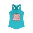 Mamas Let Your Babies Grow Up To Be Cowboys Tank Top Tank Top The Cinchy Cowgirl - Print XS Solid Tahiti Blue
