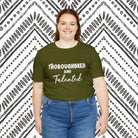 Thoroughbred & Talented Short Sleeve Tee Horse Color Shirt Printify   