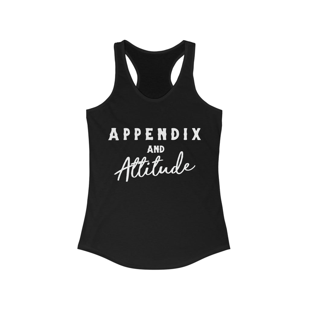 Appendix & Attitude Racerback Tank Horse Color Shirts Printify XS Solid Black 
