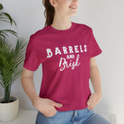 Barrels & Brisk Short Sleeve Tee Horse Riding Discipline Tee Printify Berry XS 