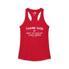 Thank God For Sweet Tea, Good Dirt & Fast Horses Tank Top Tank Top The Cinchy Cowgirl - Print XS Solid Red
