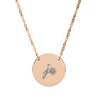 Personalized Cattle Brand Necklace Personalized Necklace The Cinchy Cowgirl - Print One Size 18K Rose Gold PVD coating
