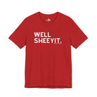 Well Sheeyit Short Sleeve Tee Graphic Tee The Cinchy Cowgirl - Print Red XS