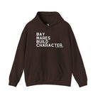 Bay Mares Build Character Hoodie Hoodie The Cinchy Cowgirl - Print Dark Chocolate S