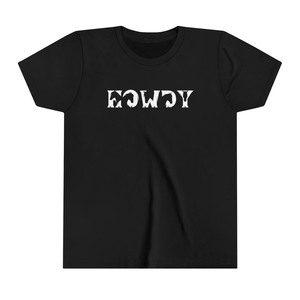 Howdy Youth Short Sleeve Tee Black