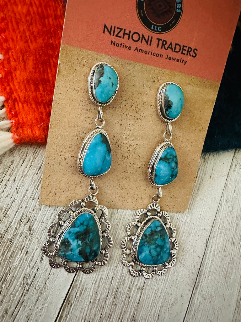 Southwestern Statement Dangle Earrings NT jewelry Nizhoni Traders LLC   