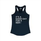 It's A Good Day For a Ride Tank Top Tank Top The Cinchy Cowgirl - Print XS Solid Midnight Navy
