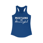 Mustang & Meaningful Racerback Tank Horse Color Shirts Printify XS Solid Royal 