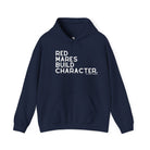 Red Mares Build Character Hoodie Hoodie The Cinchy Cowgirl - Print Navy S