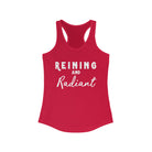 Reining & Radiant Racerback Tank Horse Riding Discipline Tee Printify XS Solid Red 