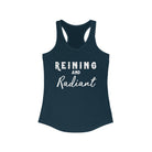 Reining & Radiant Racerback Tank Horse Riding Discipline Tee Printify XS Solid Midnight Navy 