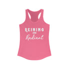 Reining & Radiant Racerback Tank Horse Riding Discipline Tee Printify XS Solid Hot Pink 
