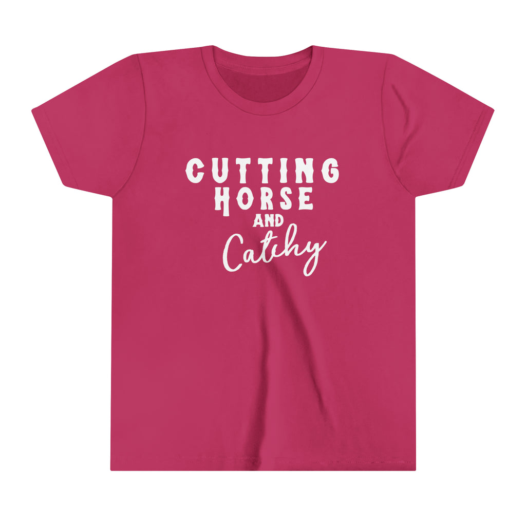 Cutting Horse & Catchy Youth Tee Berry