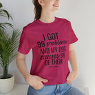 Dog Problems Short Sleeve Tee tcc graphic tee Printify Berry XS