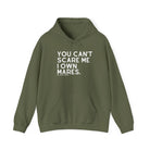 You Can't Scare Me I Own Mares Hoodie Hoodie The Cinchy Cowgirl - Print Military Green S