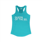 Queen Of The 5D Tank Top Tank Top The Cinchy Cowgirl - Print XS Solid Tahiti Blue