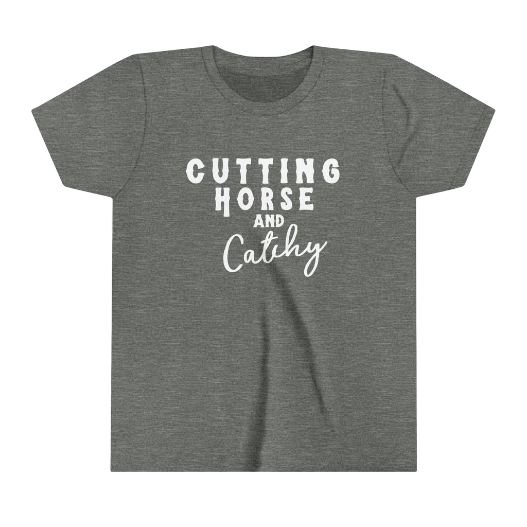 Cutting Horse & Catchy Youth Tee Grey