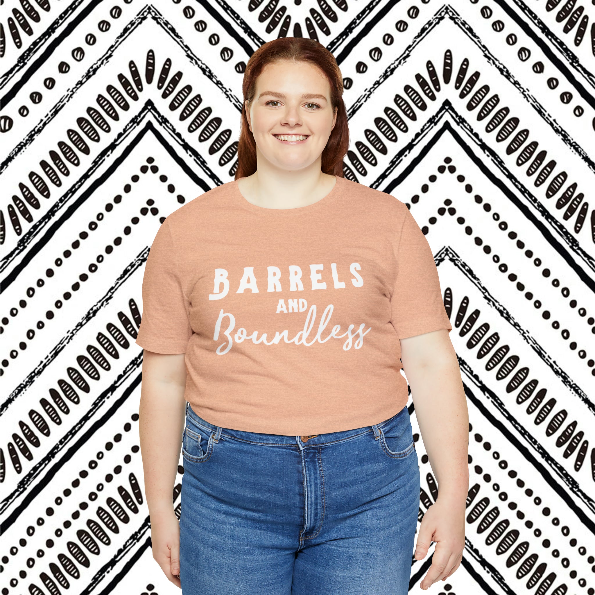 Barrels & Boundless Short Sleeve Tee Horse Riding Discipline Tee Printify   